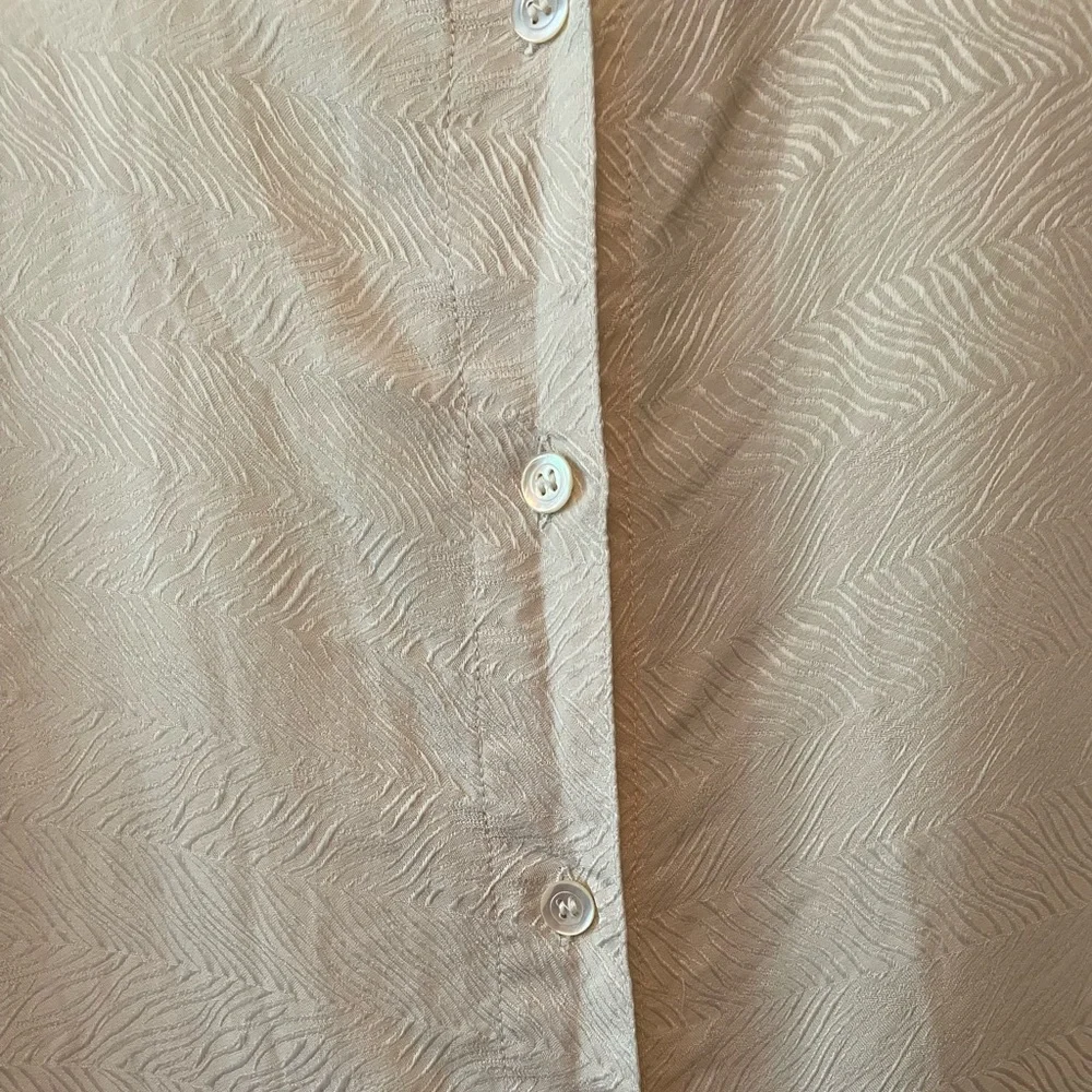 Ivory patterned button down - Picture 6 of 12